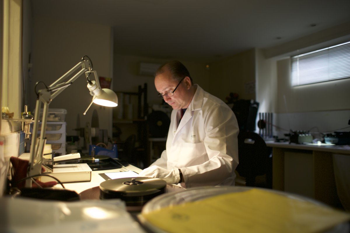 cinelabuk's tweet photo. Meet John Allaker our virtuoso Head of Film Production, and awesome Archive & Restoration Specialist. John has over 35+ years experience & an encyclopaedic knowledge of film. All archive projects start with him & his team #film #filmprep #filmspecialist #filmexpert #cinelablondon https://t.co/XouxOT9N8R