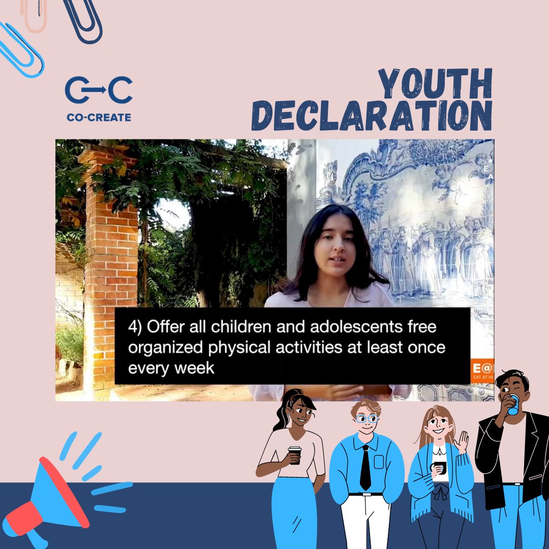 #CC4EU #youth4CC

The youth identified 4⃣ key points that they consider to be crucial starting points for ending obesity in adolescents

👇👇👇👇👇