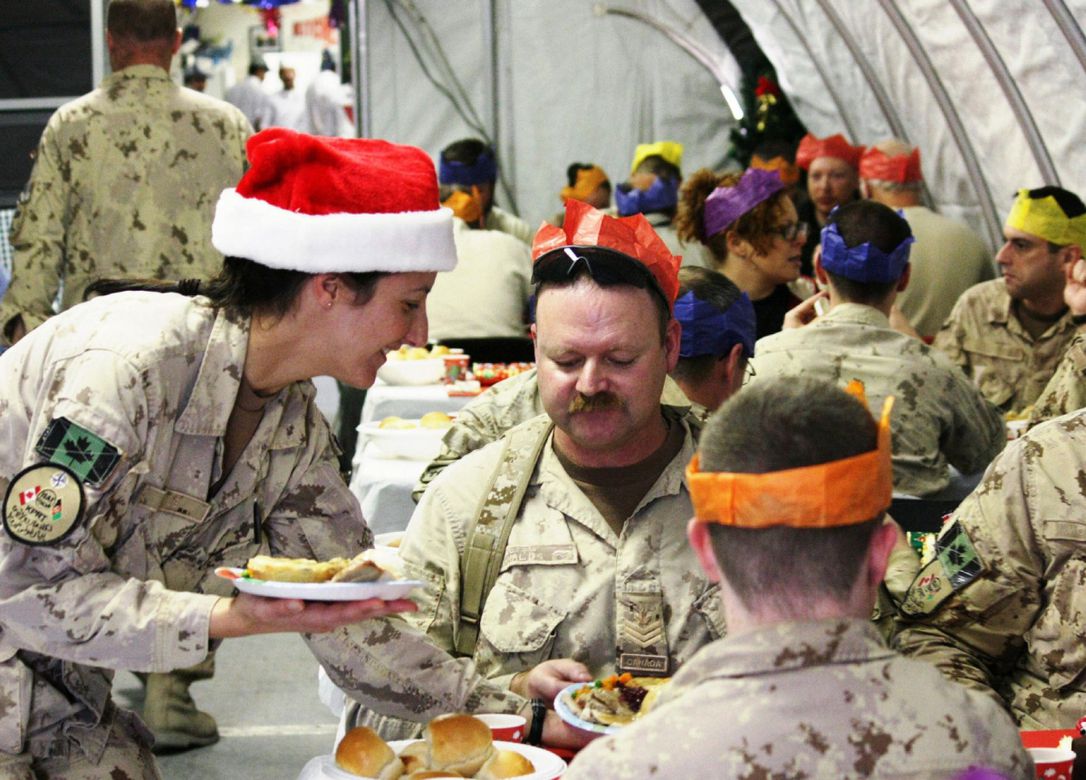 We will be fortunate to spend Christmas with our immediate families here at home. For our deployed CAF members, this is not an option. Let's let them know we're thinking about them this holiday season. Send your letters to: 

PO Box 5004 Stn Forces
Belleville, ON 
K8N 5W6