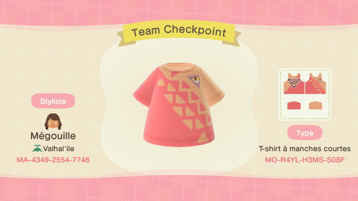 DocZazou's tweet photo. le tshirt officiel de la team du checkpoint café enfin disponible !

#checkpointcafe
 #AnimalCrossing #ACNH #NintendoSwitch https://t.co/PlA9F819bs