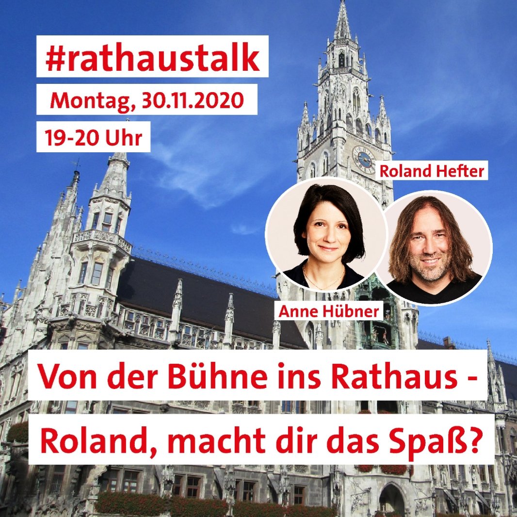 RathausSPD's tweet photo. Gut 6 Monate ist Liedermacher Roland #Hefter Stadtratsmitglied, Zeit für eine Zwischenbilanz!
Wir freuen euch über euren Input!
Mit @AnnieMuc und euch diskutieren wir am Montag, 30. November von 19 bis 20 Uhr auf der Plattform Zoom (Einwahldaten folgen) https://t.co/fqvY0g1njh