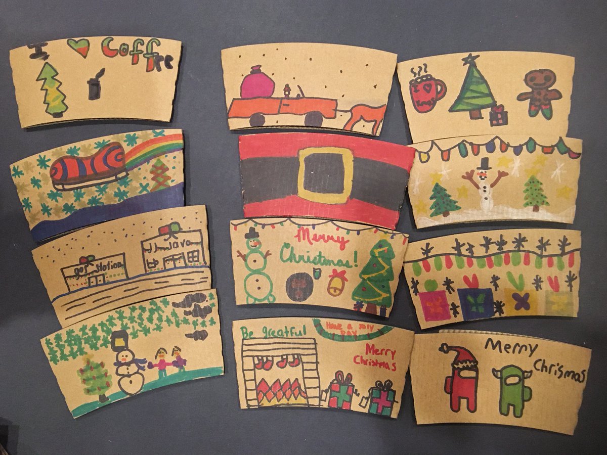 Our elementary students have been hard at work to create holiday-themed coffee sleeves for JJ Java! Each school will have a designated day for its students' sleeves to be used!

huntingtonccsc.ss13.sharpschool.com/news/current_n…