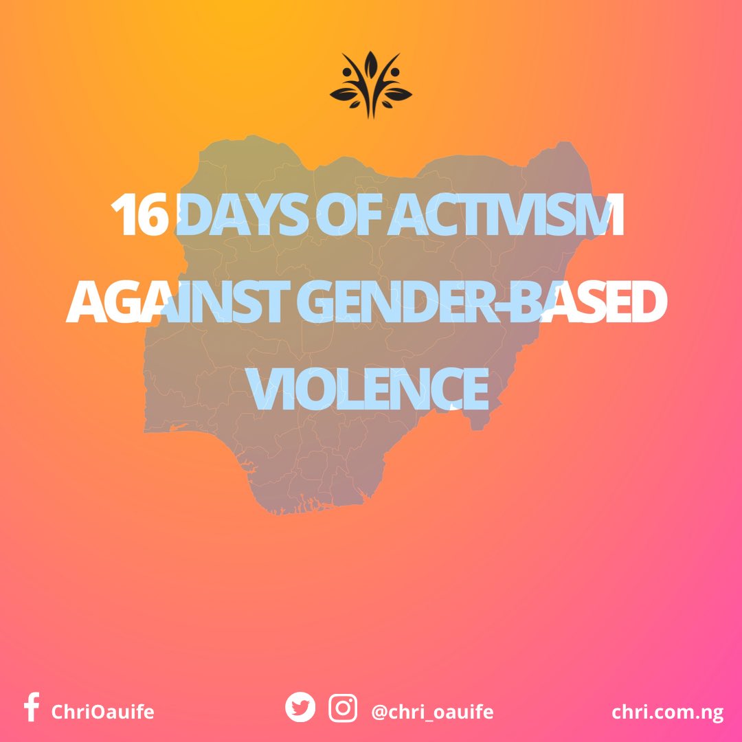 It's the international day for the elimination of violence against women. In the next 16 days, CHRI will be walking you through practical steps to  #endgenderbasedviolence once and for all #16DaysofActivism2020  #16days    #GenerationEquality    #OrangeTheWorld  