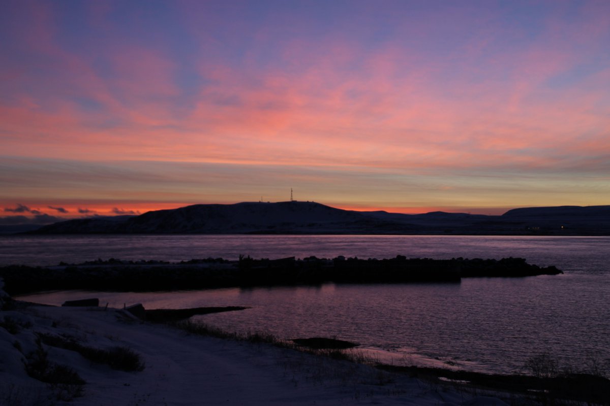 Bjsjer's tweet image. November lys i Vardø 2016