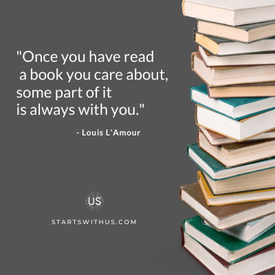 swuteam's tweet photo. "Once you have read a book you care about, some part of it is always with you." -Louis L'Amour https://t.co/6CXwsdLWHi