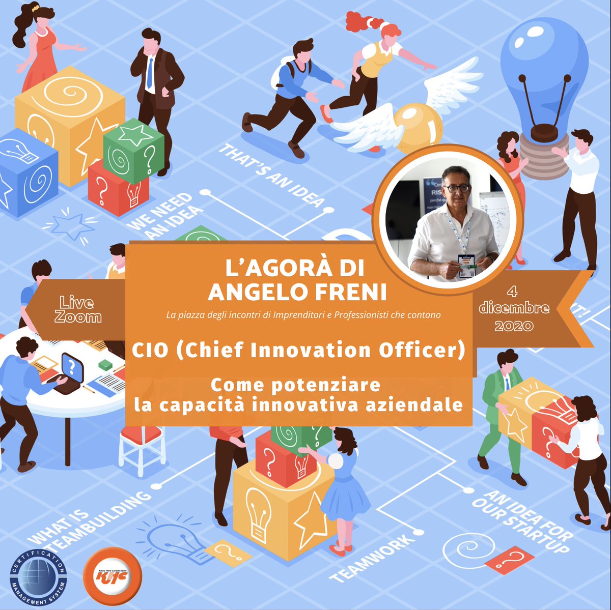 AngeloIngFreni's tweet photo. 💡[Innovazione è Sostenibilità]💡
Ne parliamo nell'Agorà:
👨🏻‍💻 Live Zoom, Accesso GRATUITO previa iscrizione
🗓 04 dicembre 2020 dalle h 17:30 alle h 20:00
>>> https://t.co/P71ctsOjvY #Innovation https://t.co/1AURRtBa12