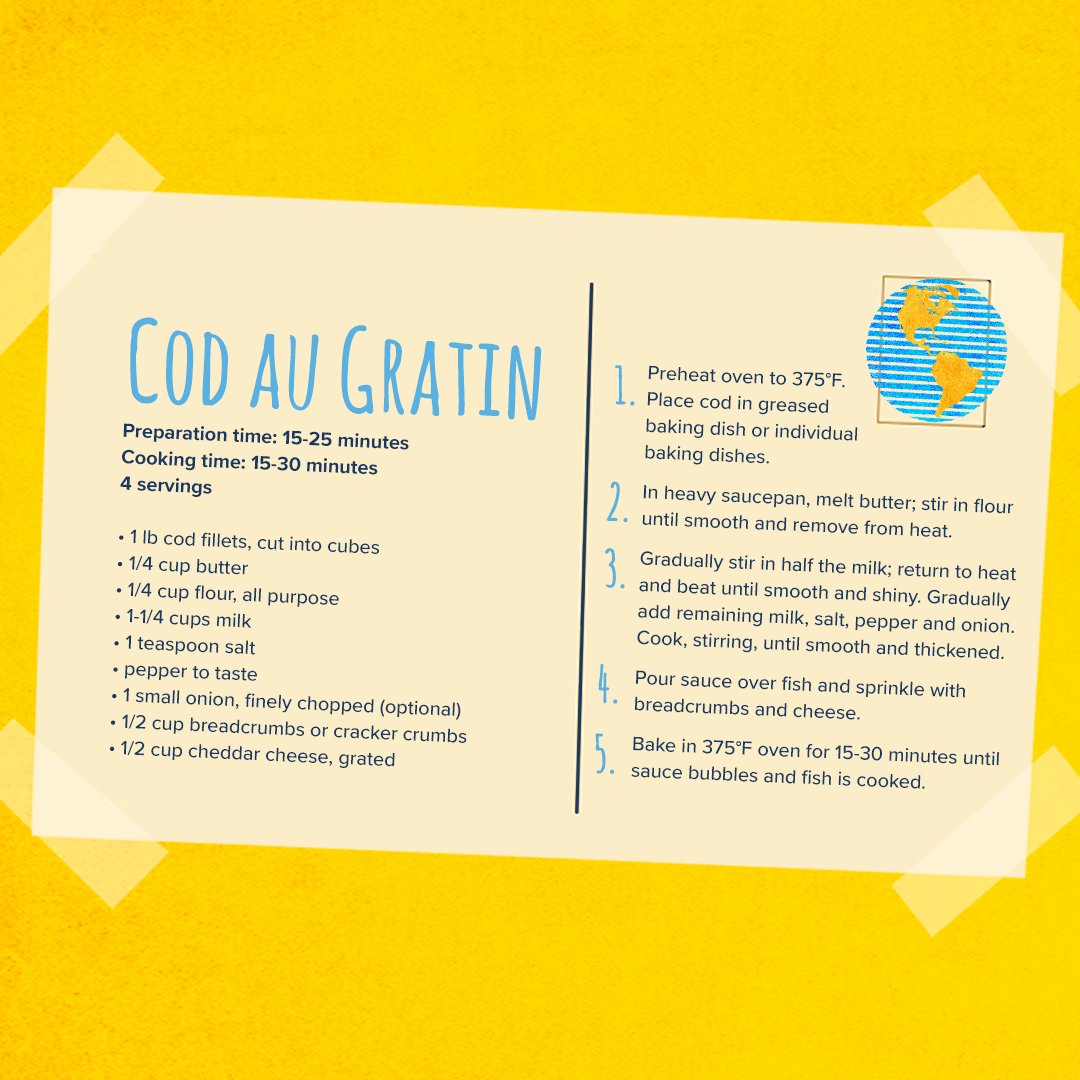 Cod Au Gratin recipe
