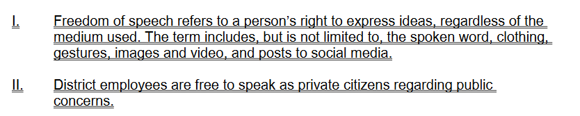 2/ It starts off innocently enough, correctly noting that the First Amendment protects a variety of expressive means and that public employees do not forfeit their First Amendment right to speak as private citizens on matters of public concern.