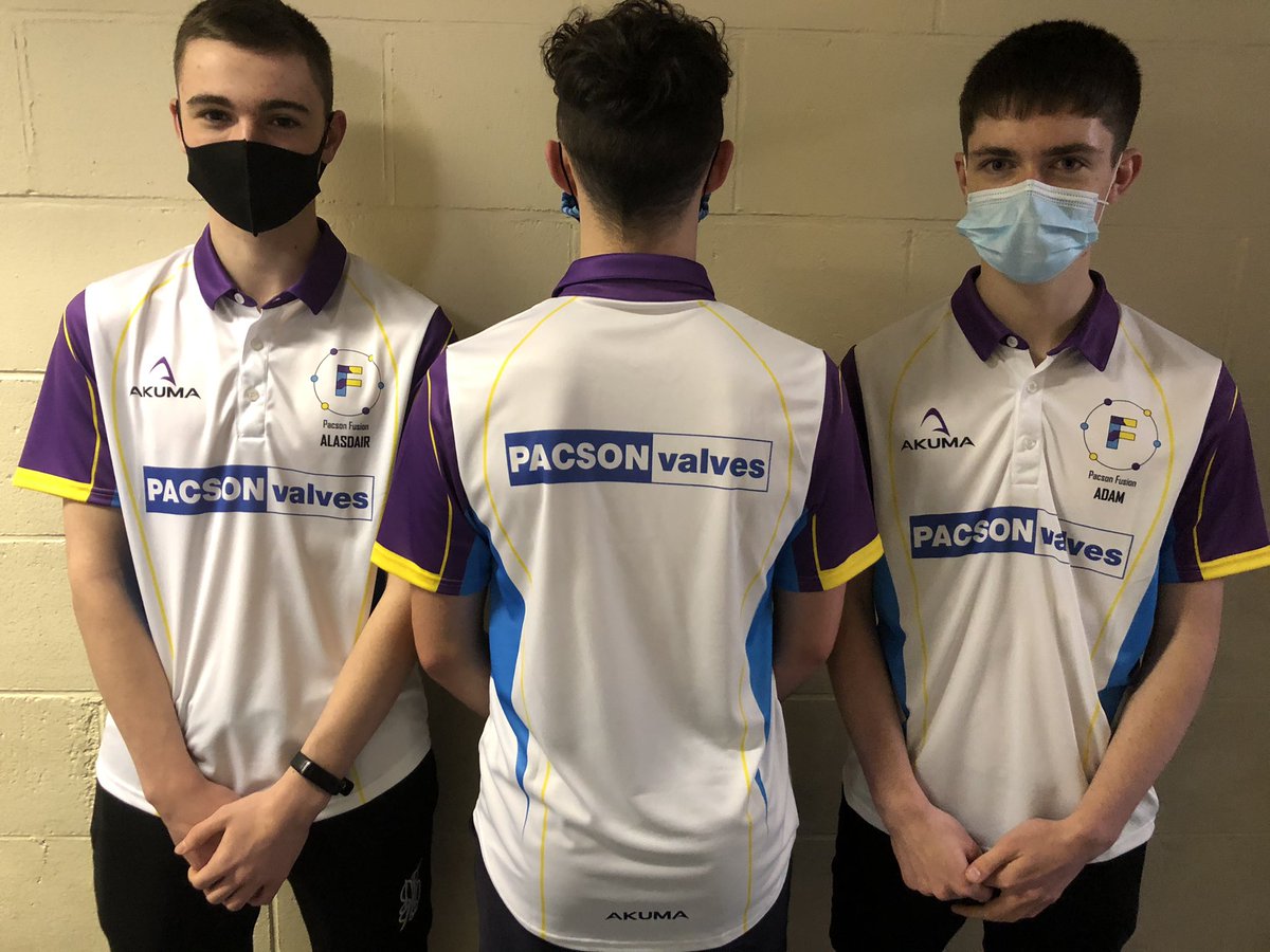 PacsonFusion's tweet photo. We are extremely happy with our teams polo shirts designed by our team manager, Bethany, and created by @Akuma_Sports ! @PacsonValves @MonifiethHigh @PeopleWhoCan https://t.co/g0d71Tj55c