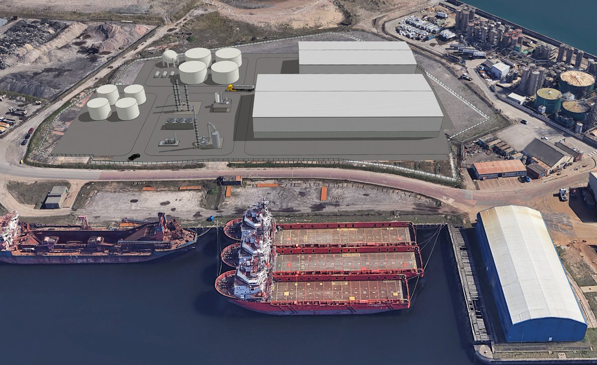 PortSunderland's tweet photo. .@Wastefront has secured a 2nd lucrative deal in as many weeks with US sustainable energy specialist Devaltec LLC. 

They will co-lead the development of all upcoming projects for the next 5 years, including the tyre recycling plant being built at the port https://t.co/xPGqfWUOAG https://t.co/w7ZzX345wM