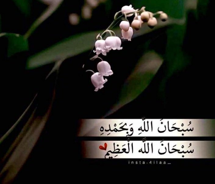#دقايق_للاخره
قال رسول اللهﷺ :

كلمتان خفيفتان على اللسان 
ثقيلتان في الميزان 
حبيبتان إلى الرحمن.. 

سبحان الله وبحمده
سبحان الله العظيم ..

- متفق عليه
#حياتي_كلها_لله

🌼💎🌼