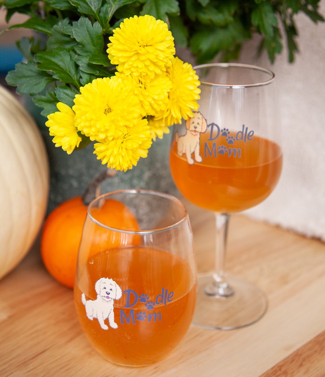 DrinkingDivas1's tweet photo. Have you exchanged your fall decor for the holiday season? We are holding out for Thanksgiving before we make the switch. 

Shop our glassware on Amazon and gift a stemmed or stemless wine glass to a Doodle Mom in your life! 😍  https://t.co/CB26UBo3Oa https://t.co/aNnAhIomZJ