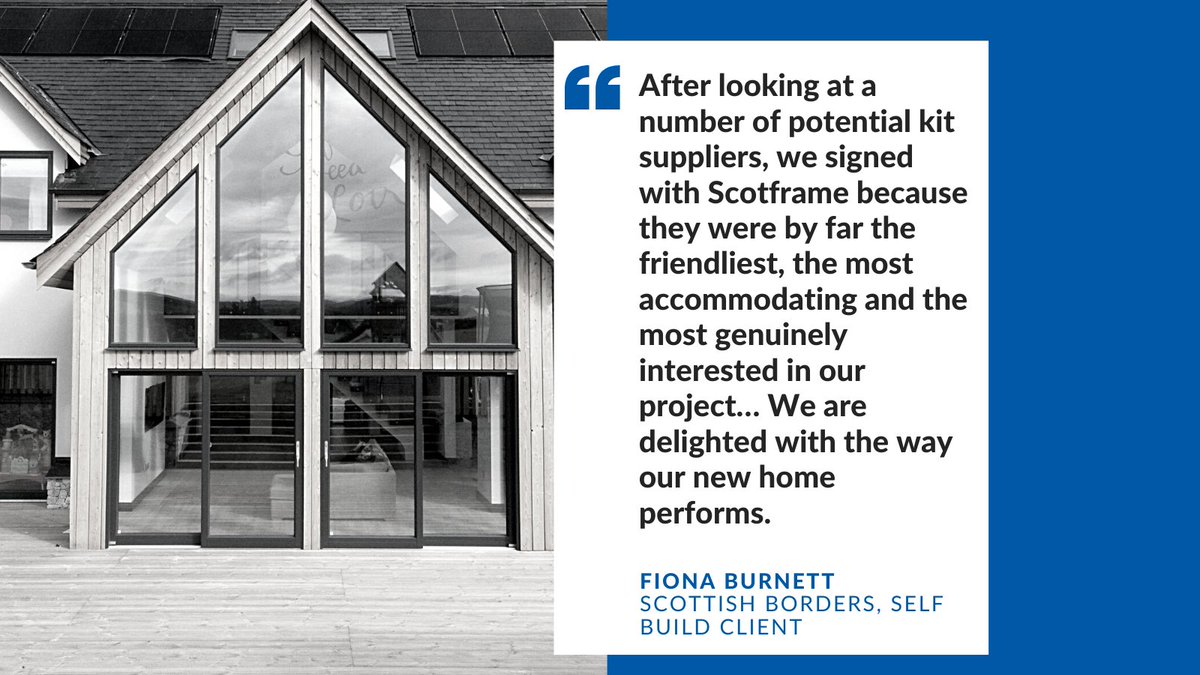 Happy clients = happy Scotframe 🤗

#selfbuild #timberframe #newhome