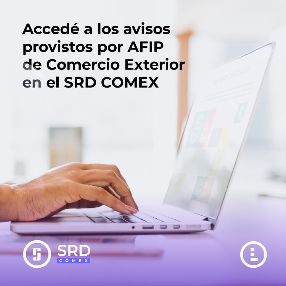 Hola! te contamos que incorporamos el servicio E-ventanilla al módulo Notificaciones del SRD-Comex. A través de esta herramienta podrás visualizar y descargar en tiempo real tus avisos provistos por AFIP del Comercio Exterior.