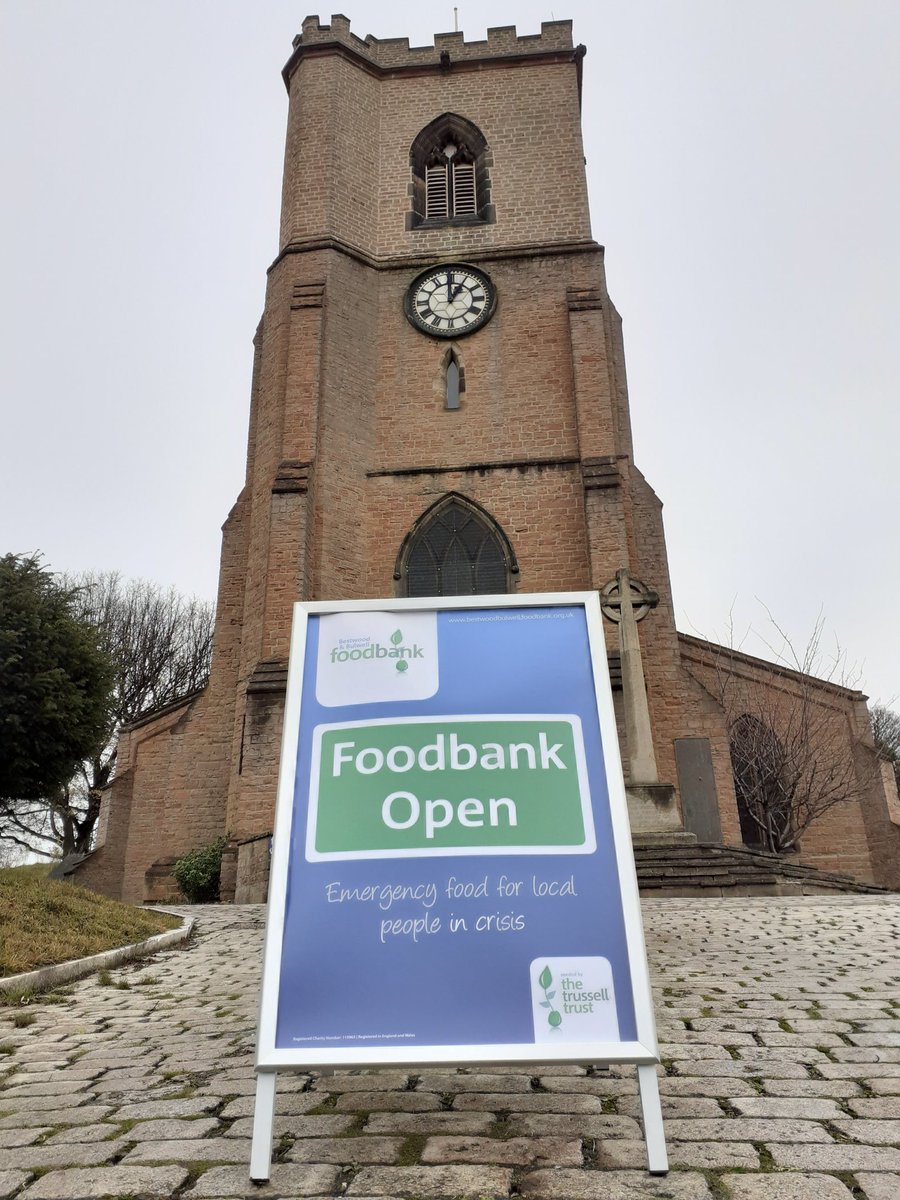 BBFoodbank's tweet photo. A great start today at our new foodbank centre at St Mary's in the heart of Bulwell. Thanks to all involved that have helped make this happen. https://t.co/gpQtoXbhmJ