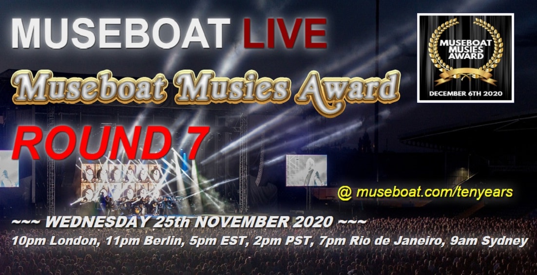 RT ;-) ROUND 7 of the Museboat Musies Award at museboat.com/tenyears.html TODAY! @IgaVictoria1  @LittleRedKings @Loosehounds1 @LunaReign @lunar_rogue @LyiaNMeta @lyricsoftwo @MaggieBaugh @MAKOTUNES @marekstarx @matd_band @Miccoliofficial @Sherrell001 @MurkyRed @NarrowPlains