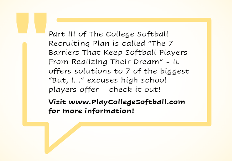 The College Softball Recruiting Plan (@sballrecruit) on Twitter photo Today only! Send your e-mail to us at playcollegesoftball@gmail.com and I'll send you Part III of The College Softball Recruiting Plan for FREE - no obligation whatsoever! playcollegesoftball.com Today only! Send your e-mail to us at playcollegesoftball@gmail.com and I'll send you Part III of The College Softball Recruiting Plan for FREE - no obligation whatsoever! playcollegesoftball.com