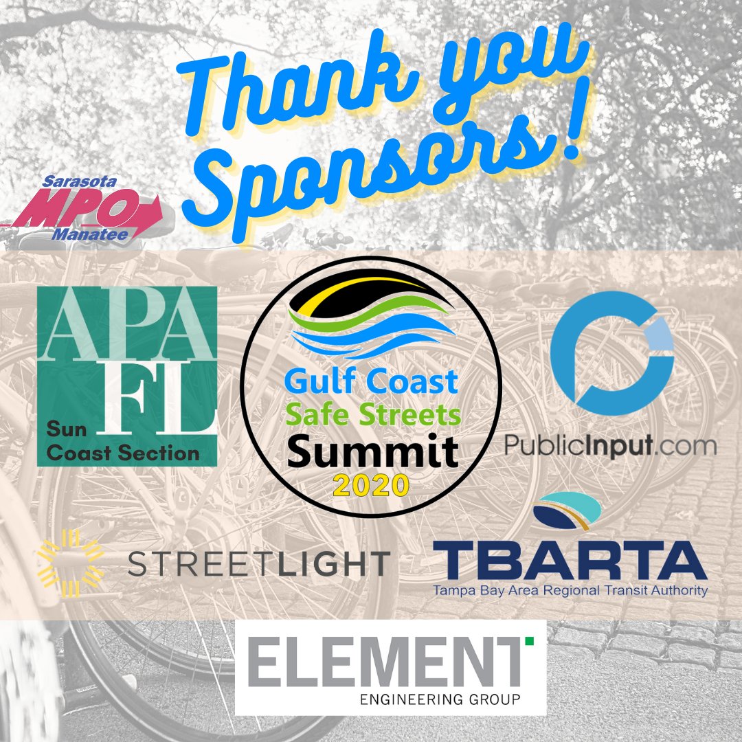saramanampo's tweet photo. Wow! Last week was #AMAZING #ShoutOut to our #Wonderful #Sponsors for advancing #SafeRoads4AllModes in the Tampa Bay Region!
#SunCoastSection @Public_Input @StreetLightData
@TBARTA Element Engeering Tampa @GulfCoastSSS
#Safety #Transportation #GCSSS2020 https://t.co/PgCaGvPqaS