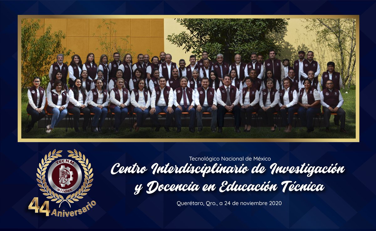 CIIDET's tweet photo. ¡44 años de elevar la calidad de la educación, en México y en el mundo!
#CIIDET #TecNM #SemanaDeAniversario https://t.co/sQWQGiFgTL