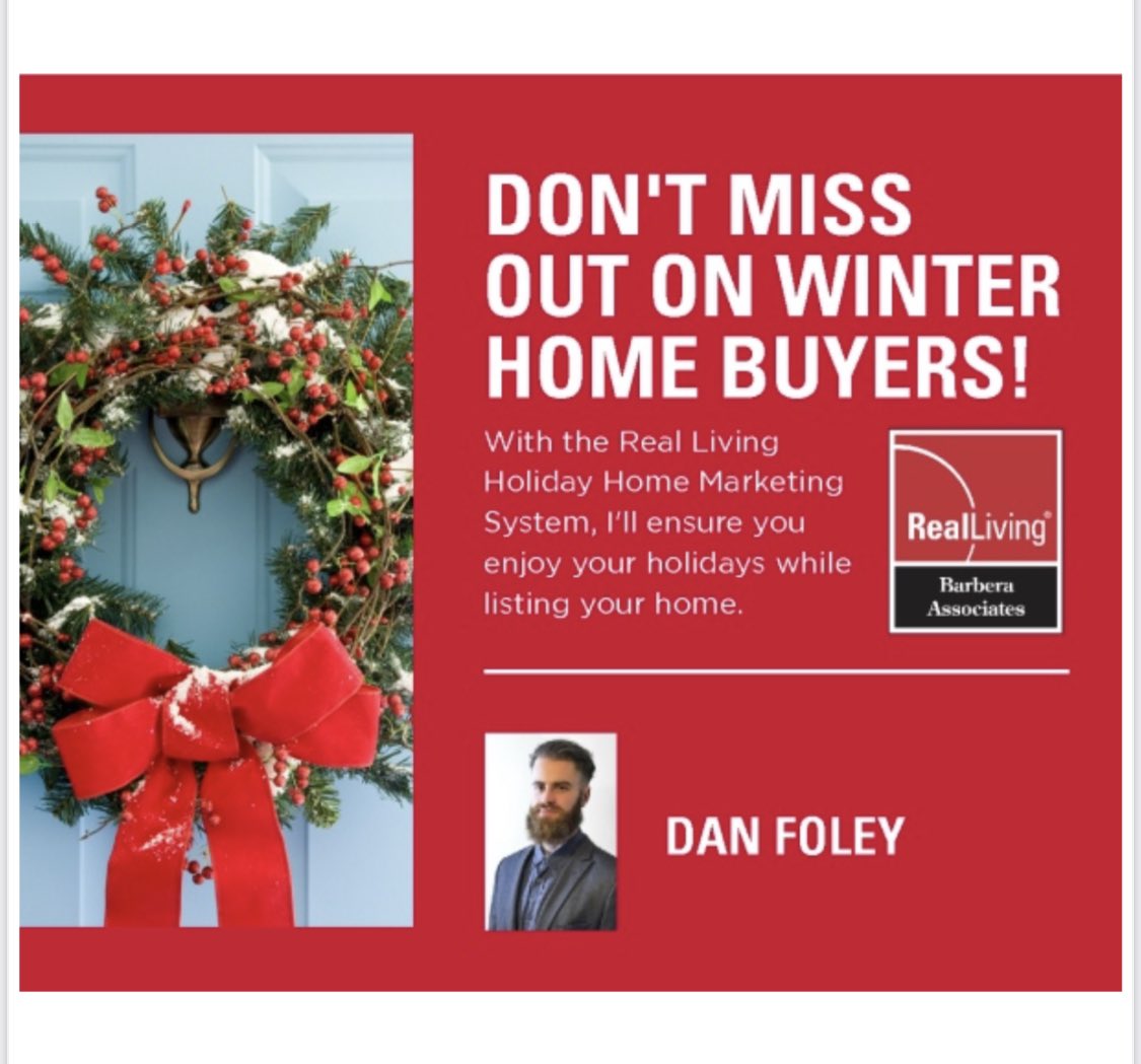 RealtorFoley's tweet photo. Thinking of waiting to list your home until the holidays come and go? Are you wondering if you should strike now while the iron is hot? Contact me to find out what plan of action is best suited for your needs and busy schedule! 

#RealLivingBarberaAssociates #CentralMARealEstate https://t.co/IEh9IW2V5P