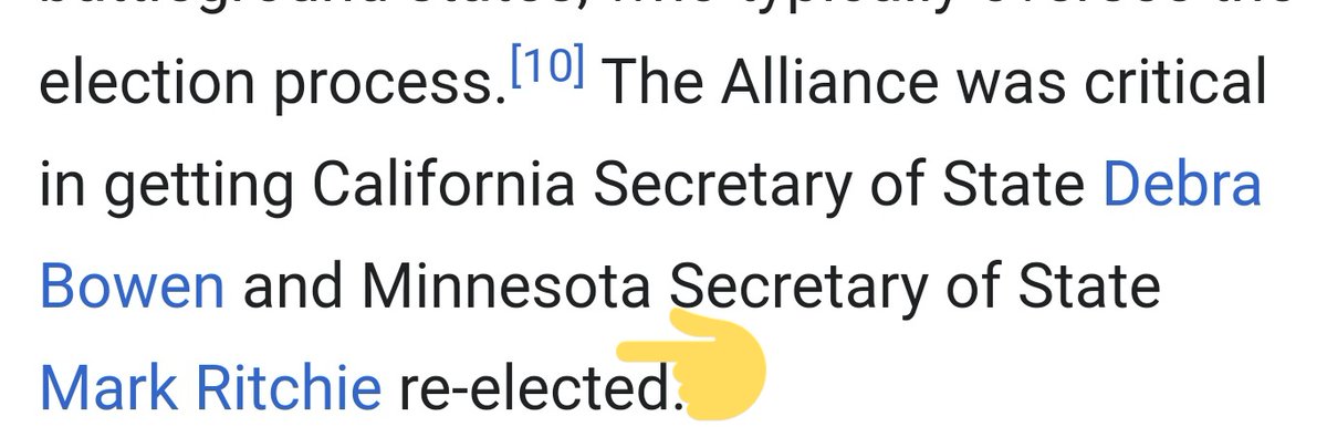 I should also mention that the Secretary of State Mark Ritchie who these people helped plant in Minnesota is also now on the EAC Board of Advisors (full circle).