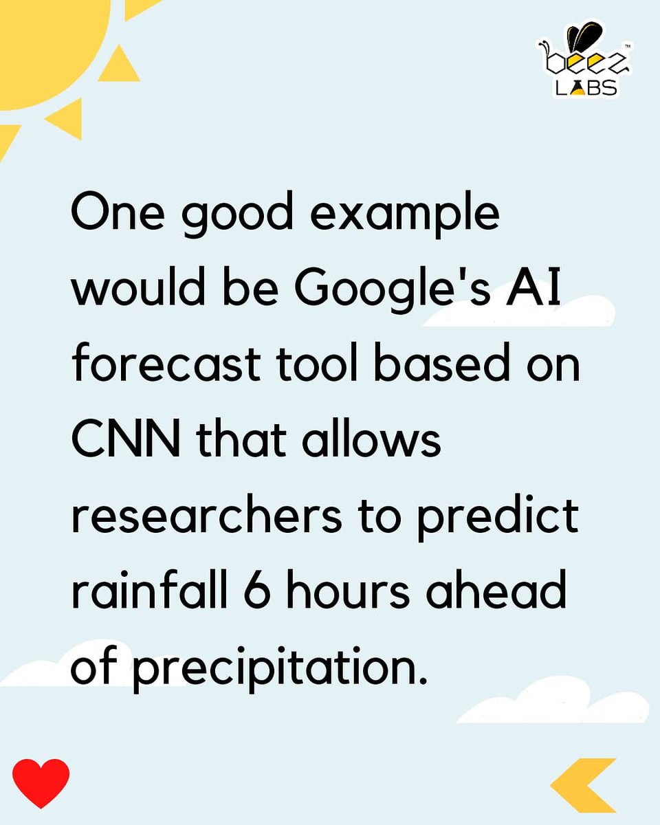 Beez_Labs's tweet photo. How about AI in predicting Weather?
.
.
.
Follow us @beezlabs for more.
.
.
.
#weather #climate #ai #automation #googleai #googleweather #weatherfortoday #postofthesay #instaclimate #BeezLabs https://t.co/4T54IKK9W9