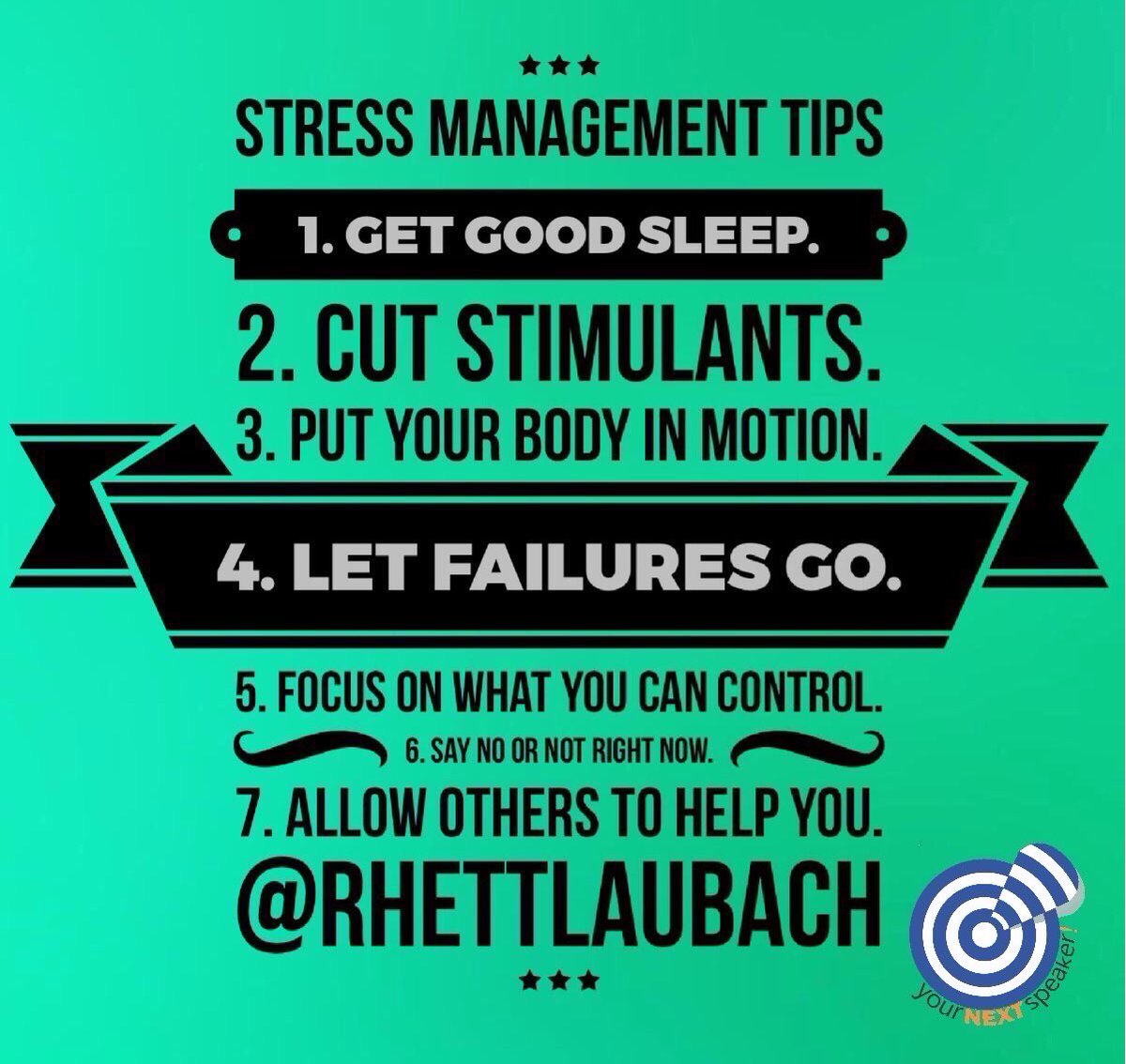 A few #stress management tips I have taught for years. #2020 has certainly been a year when these tips &amp; more have been needed to stay just on this side of sane!

YourNextSpeaker.com