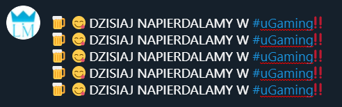 Meavedron's tweet photo. 🍺😋DZISIAJ NAPIERDALAMY W #uGaming‼️
🍺😋DZISIAJ NAPIERDALAMY W #uGaming‼️
🍺😋DZISIAJ NAPIERDALAMY W #uGaming‼️
🍺😋DZISIAJ NAPIERDALAMY W #uGaming‼️
🍺😋DZISIAJ NAPIERDALAMY W #uGaming‼️ https://t.co/5J2mgf2iIk
