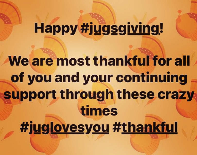RedJugPub's tweet photo. Yes we are open today noon-10pm! #jugsgiving is on but you better get here early! #juglovesyou #HappyThanksgiving #wearamask #followtherules #gethereearly #pleasedontbeadouche https://t.co/ufBljpdaEc