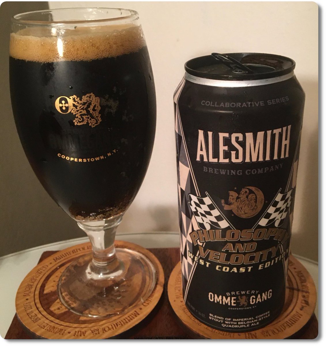 theBitterNib's tweet photo. Alesmith/Ommegang Philosophy &amp; Velocity: West Coast Edition: https://t.co/MhVmGV3h37 https://t.co/TzkKgWnY02