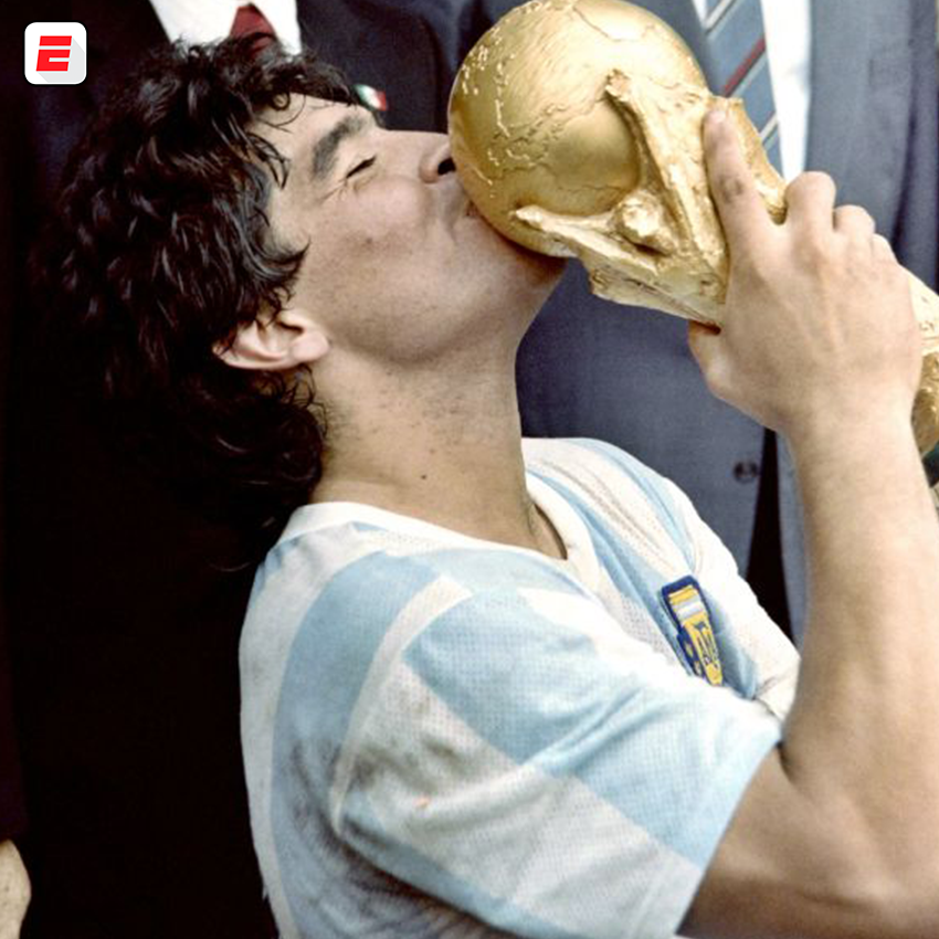 ESPNArgentina's tweet photo. Nunca, pero nunca te vamos a olvidar, Pelusa. https://t.co/q6BLMzVTml