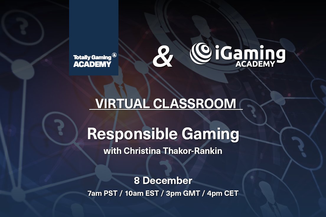 We are running a special 1-day Responsible Gaming course in December! If you need a crash course into #responsiblegambling or want to update your knowledge, don't miss this.

Find out more on our website: totallygamingacademy.com/virtual-classr…

#compliance #onlinegaming #casinos #gamingindustry