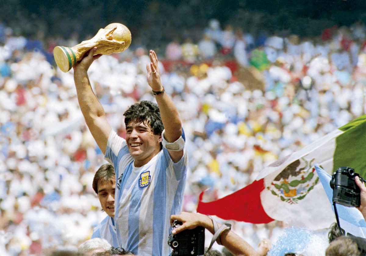 Sporf's tweet photo. 🇦🇷 Diego Armando Maradona has sadly passed away aged 60.

🙏 Descansa en paz, Diego. https://t.co/0ccblRBOmR