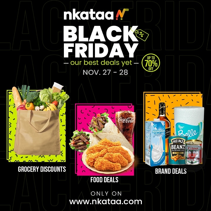 Black Friday!🧨🎉
You are invited to Abuja's biggest sale of the year on the 27th &amp; 28th of November on nkataa.com

#blackfriday #nkataablackfriday #abujabiggestsaleoftheyear #nkataacares  #nkataaonline #nkataasales #nkataadisounts #nkataaoffers