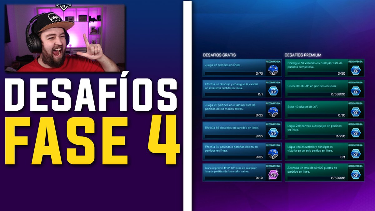 Rosdri_Twitch's tweet photo. DESAFÍOS FASE 4 LANZADOS 🚀
📺https://t.co/cKrYXzGVkC https://t.co/YRfaeKHNoS