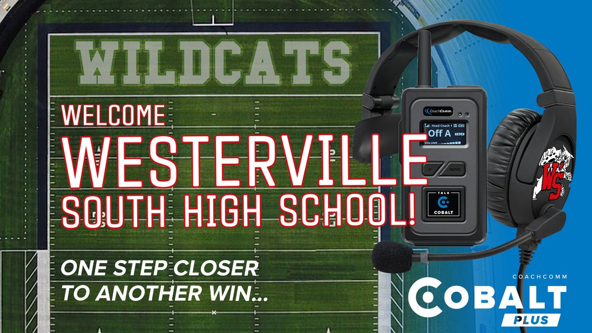 CoachComm's tweet photo. We'd like to welcome HC @coach_christ and @WSHSWildcatsFB to the CoachComm family! #DefendTheStandard
Thank you for letting us come alongside to be a part of your team!
#OneStepCloserToAWin
#WinningSolutions
#ForOurCustomers https://t.co/TKyofzlC8I