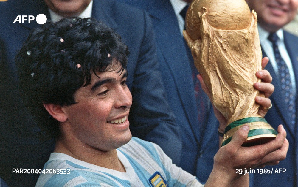 afpfr's tweet image. Diego Maradona est mort (porte-parole) #AFP #AFPSports