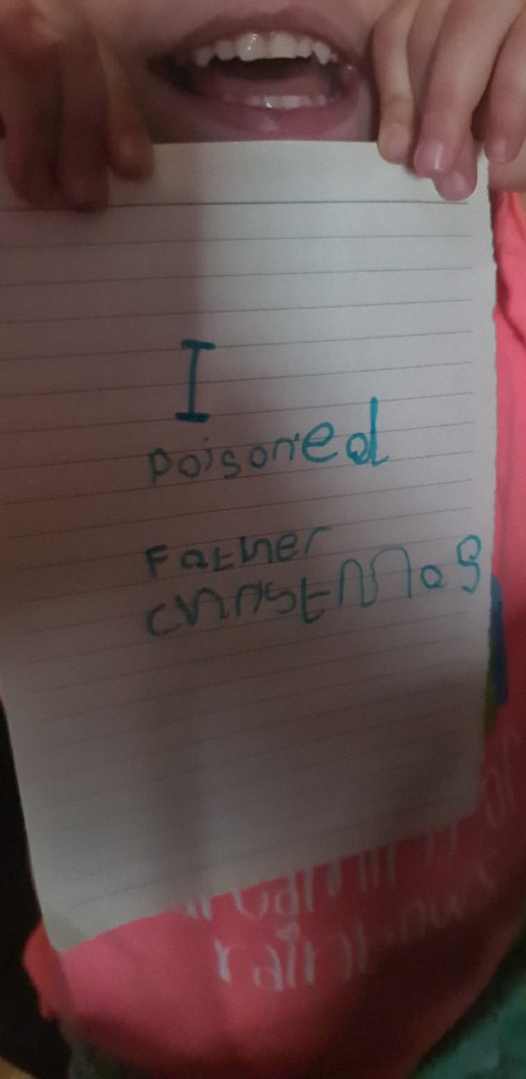 Jadeharris411's tweet photo. You no its a bad year when your 4 year is sentence building and this is what she comes up with. 
#2020 #SantaClaus #whatayear #screwyou2020 #ChristmasIsComing #byesanta https://t.co/hEZus2ogLR
