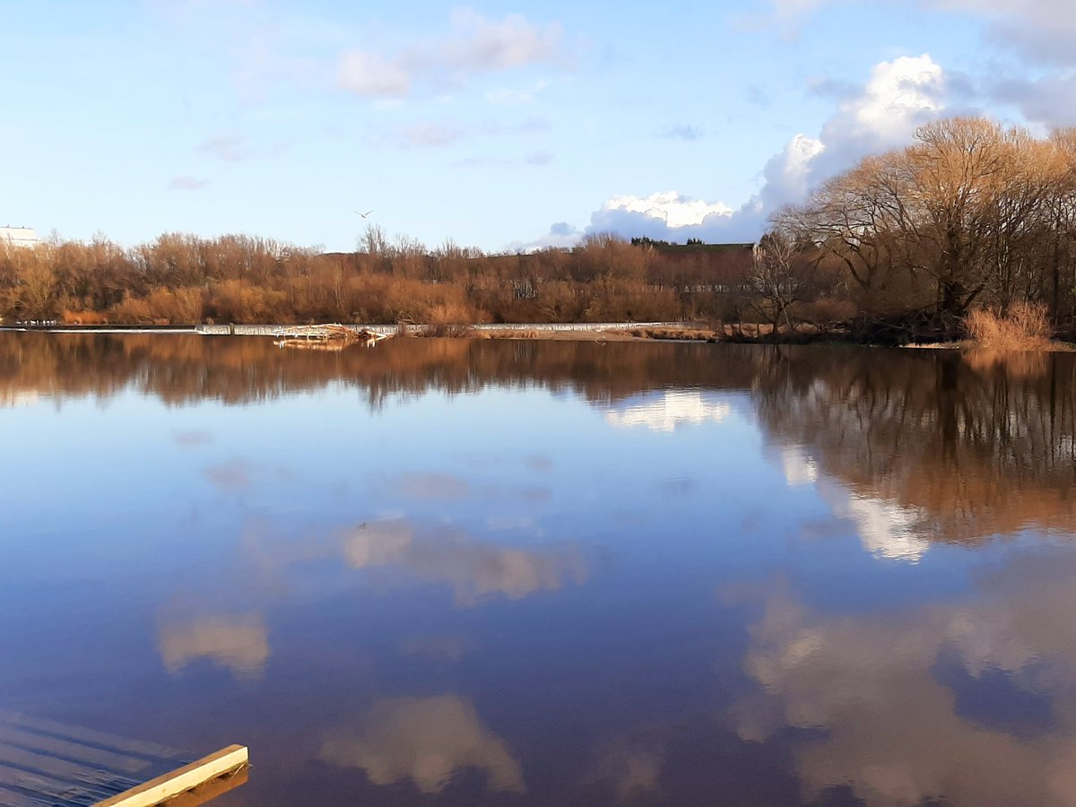 StrictlyAngela's tweet photo. Great to see blue skies on our walk along the River Lune and into Lancaster. A walk along #MorecambeProm when we arrived home rewarded us with beautiful cloud formations. https://t.co/VZ3u8nK5zN