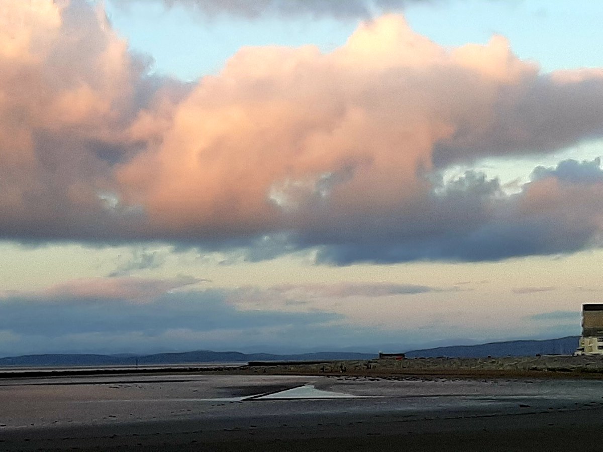 StrictlyAngela's tweet photo. Great to see blue skies on our walk along the River Lune and into Lancaster. A walk along #MorecambeProm when we arrived home rewarded us with beautiful cloud formations. https://t.co/VZ3u8nK5zN