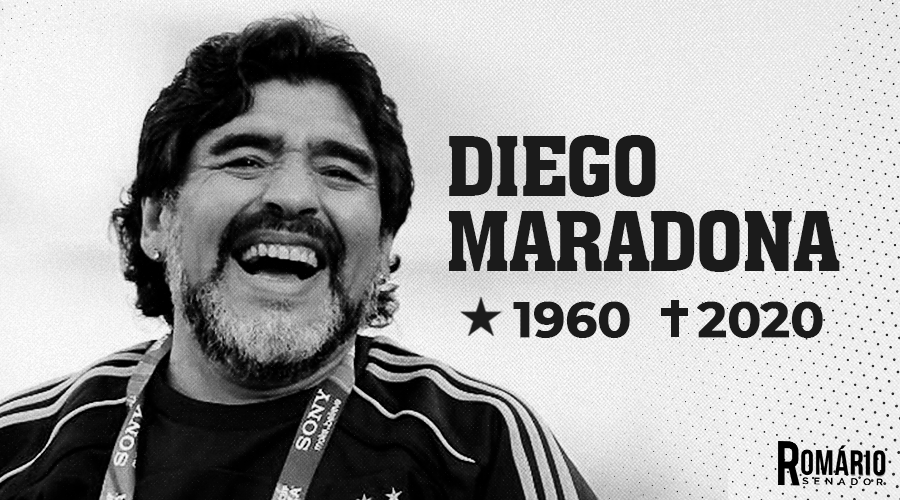 RomarioOnze's tweet photo. Meu amigo se foi. Maradona, a lenda! O argentino que conquistou o mundo com a bola nos pés, mas também por sua alegria e personalidade única. Já disse algumas vezes, dos jogadores que vi em campo, ele foi o melhor. https://t.co/Z9LOM7ZAVj