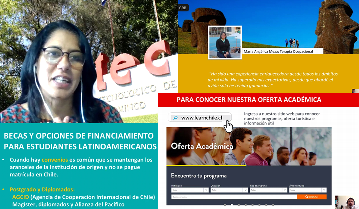 Ampliando fronteras🌎, la red #LearnChile se presentó hoy en la Semana de la Educación Internacional 2020 de la Universidad <a href="/intecrd/">INTEC</a>, de República Dominicana. Además, seis universidades chilenas presentaron su oferta académica al país. ¡Los esperamos amigos dominicanos!🇩🇴🇨🇱😀