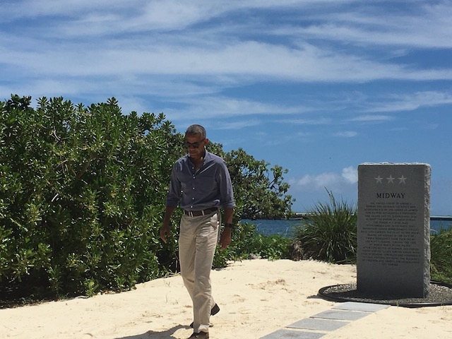 Then there was the time that  @briancdeese and I traveled with  @BarackObama to Midway Island to establish the LARGEST protected area in the ocean. This was done in consultation with native Hawaiian leaders who advised on the boundaries and future management plans.