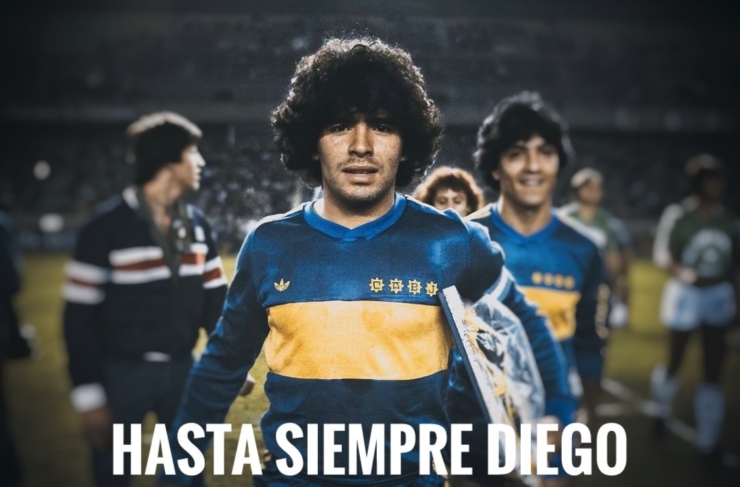 Gracias por tanto amor por nuestro país y por hacernos disfrutar del mejor futbol. Deseamos que ahora por fin puedas descansar en paz..

Hasta siempre Diego!