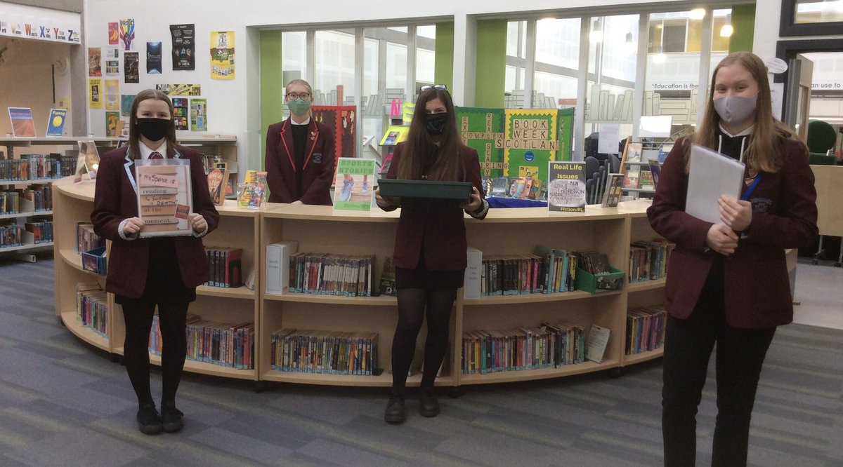 ForAcadLib's tweet photo. Exciting times as our #LibraryLeaders team distributed the first drop of posters for staff to easily share what they are reading. We’re looking forward to seeing them appear on doors all around the school! #AngusReads https://t.co/b2Wtb6olDP