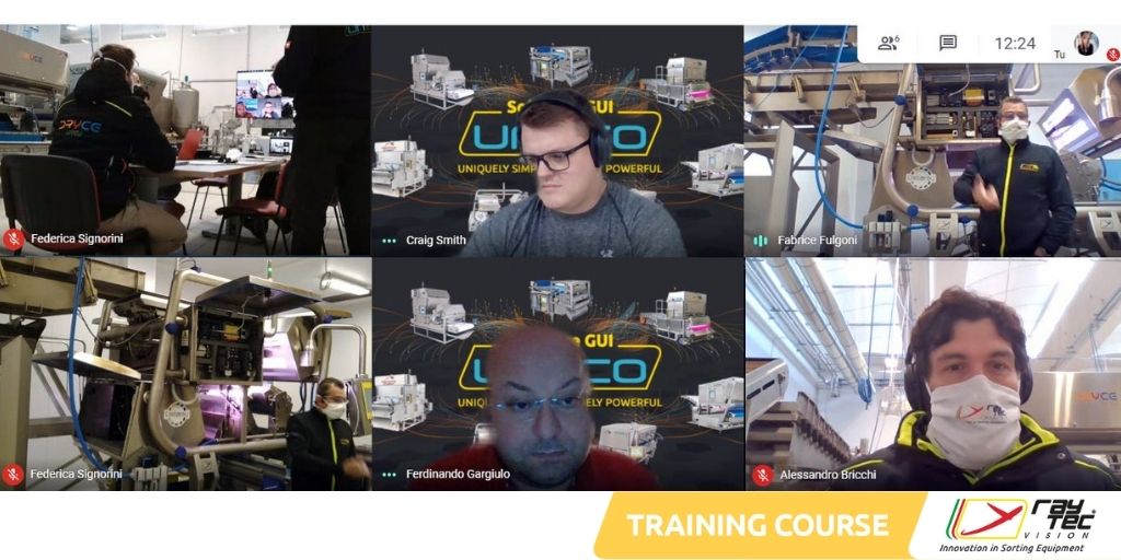 Raytec_Sorting's tweet photo. This year our usual technical training course is online!๐ป๐ป๐ป
.
Our #servicedepartment is engaged in a two week live session course in our test rooms interracting with the colleagues who cannot be present.
.
#RaytecVisionTeam #WeAreRaytec #foodtechnology #digitalinnovations https://t.co/ijijf8Cx2r