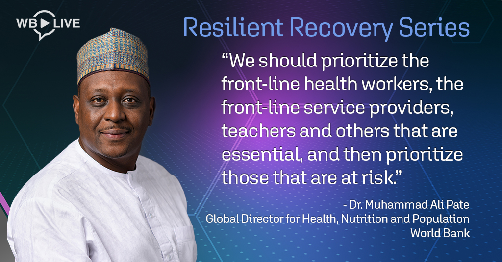 As countries prepare to distribute any #COVID19 vaccine, <a href="/muhammadpate/">Muhammad Ali Pate</a> lays out who should be prioritized: wrld.bg/UWZP50CqGEc #ResilientRecovery