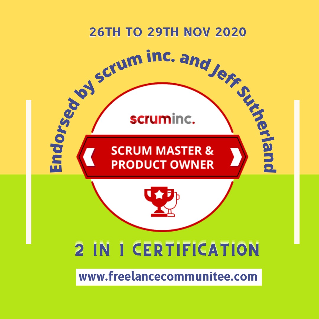 freelancecommu's tweet photo. Enroll now!!!
@freelancecommunitee.com_
@scrum_inc
@sutherland_jeff
#scrummaster #SCRUMinc #scrum #scrummasters #endorsed #by #SCRUMinc #JeffSutherland #jjsutherland #patrickroach #ShijoPaul #signuptoday #2in1certification #certification #productownercertification https://t.co/1LYiatX1vl