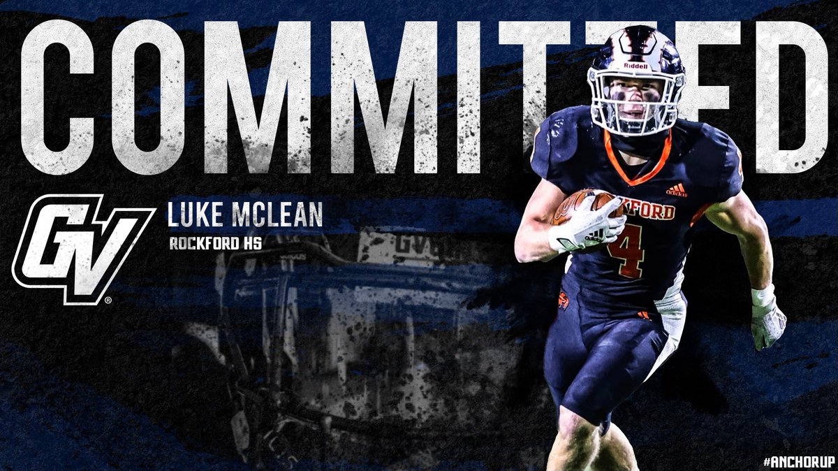 lukemcl4's tweet photo. I would like to thank God, all my coaches, teammates, family and friends for helping me make my dream come true. I am proud to announce my commitment to Grand Valley State University!! #AnchorUp https://t.co/ADgydGt9nc