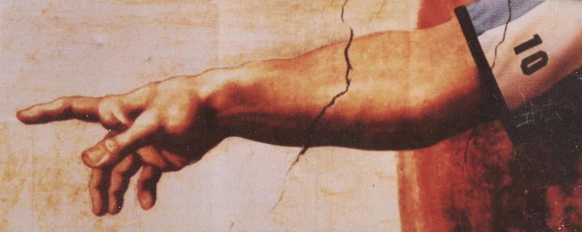 Extrachelle's tweet photo. The Hand of God is no longer among us. RIP https://t.co/uCWmWWS1s2